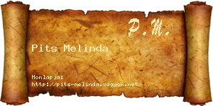 Pits Melinda névjegykártya